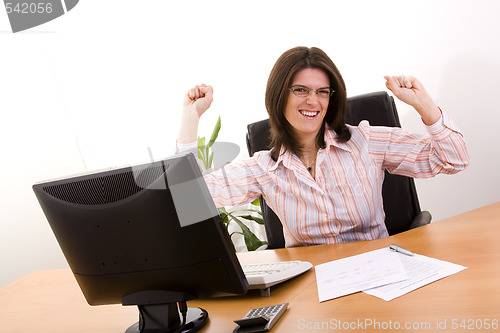 Image of businesswoman success