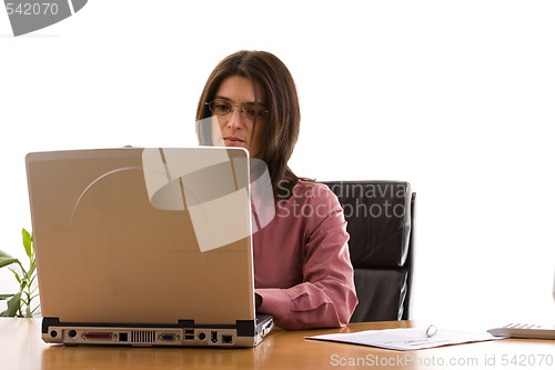 Image of businesswoman working