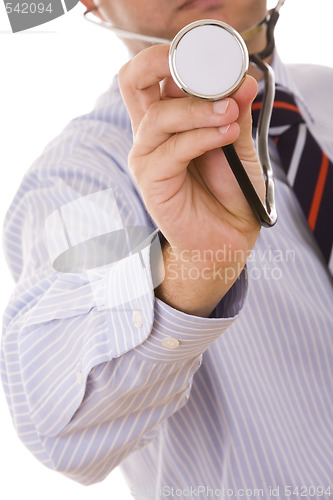 Image of stethoscope in the doctor hand