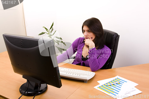 Image of businesswoman working