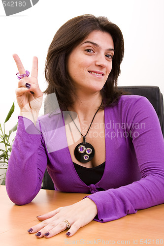 Image of businesswoman at the office