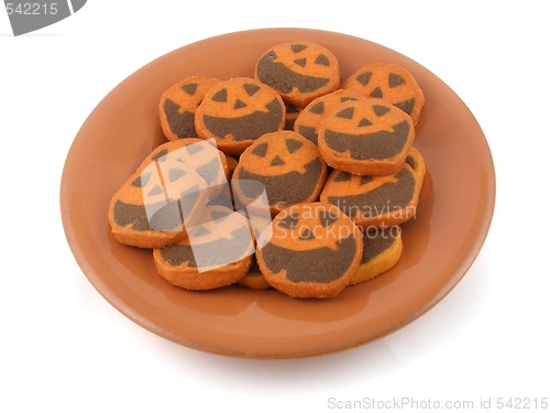 Image of Jack O'Lantern cookies
