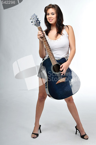 Image of Girl with guitar