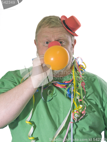 Image of Clown with balloon