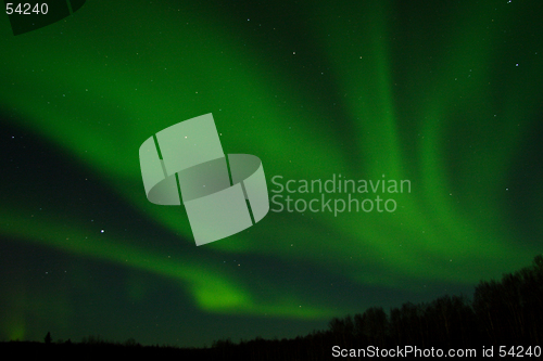 Image of two aurora arcs