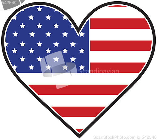 Image of America Heart Flag