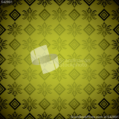Image of gold square wallpaper