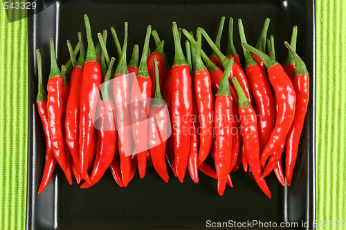 Image of Red chilli peppers.