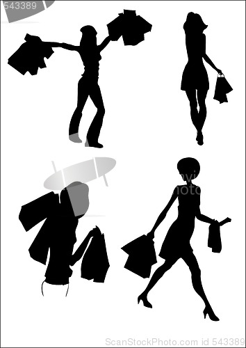 Image of shopping silhouette 