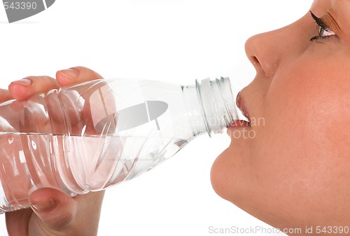 Image of Girl drinking mineral water