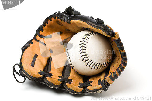 Image of Baseball ball and glove