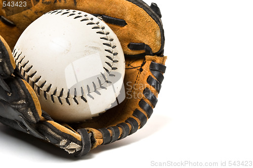 Image of Baseball ball and glove