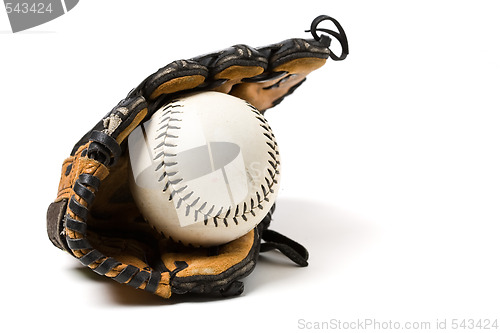 Image of Baseball ball and glove