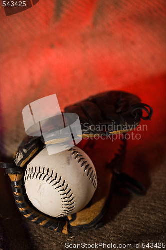 Image of Baseball ball and glove