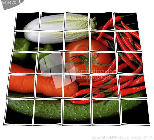 Image of vegetable mix collage