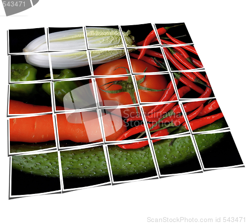 Image of vegetable mix collage