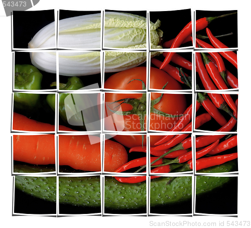 Image of vegetable mix collage