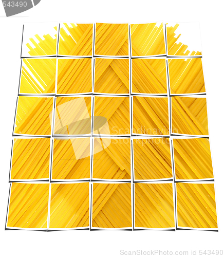 Image of pasta linguine collage