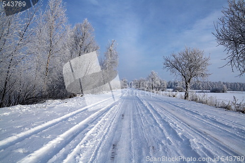 Image of Road in snow