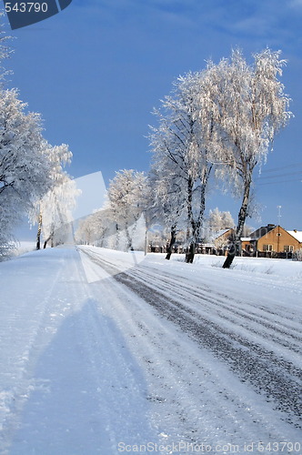 Image of Road in snow