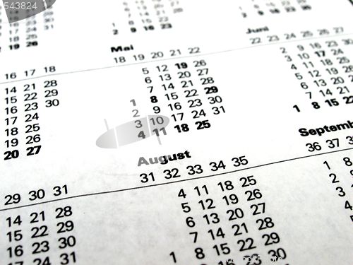 Image of calendary