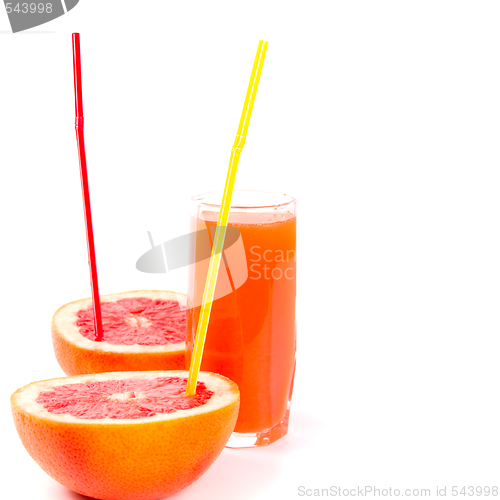 Image of juice and grapefruit