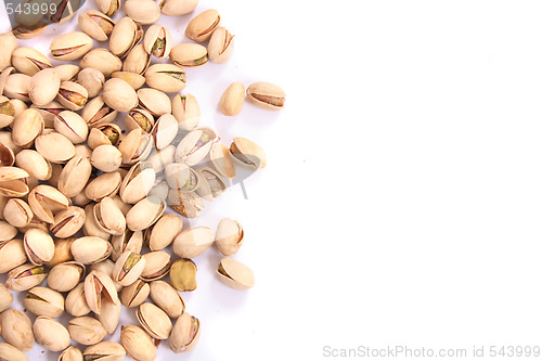 Image of pistachios background