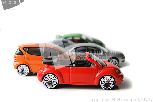 Image of color car toys