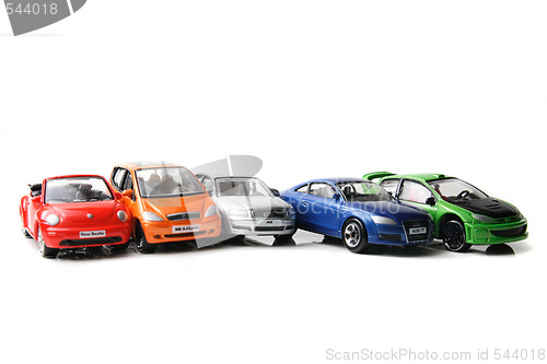 Image of color car toys