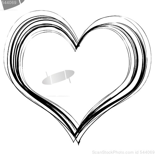 Image of scribble heart