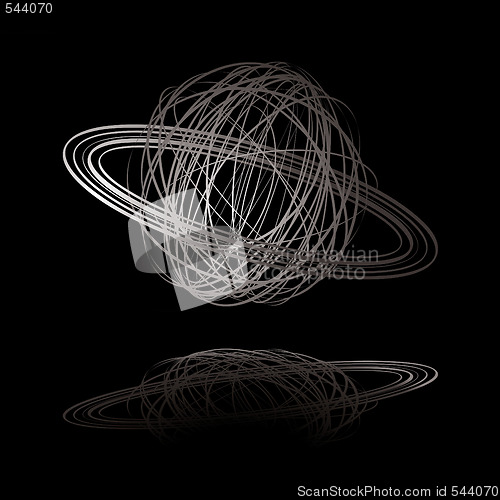 Image of saturn scribble