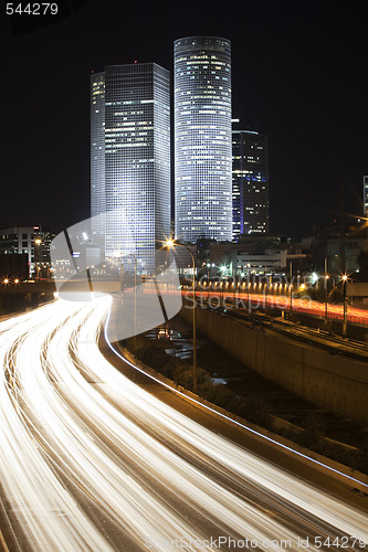 Image of Tel Aviv night city