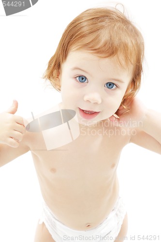 Image of baby boy in diaper