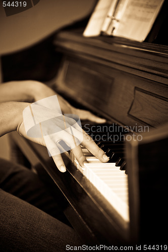 Image of Playing piano