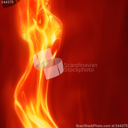Image of abstract female fire
