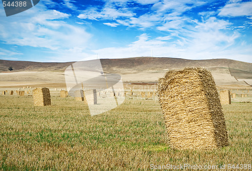 Image of farm strawbale landscape