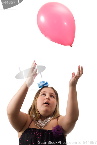 Image of Girl Throwing Balloon