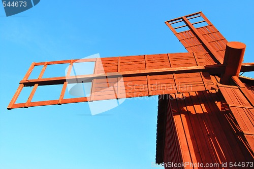 Image of Red Wooden Windmill