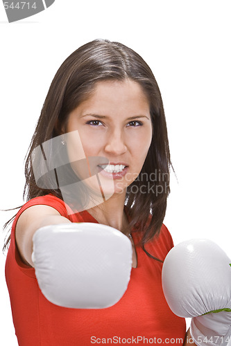 Image of Girl boxing