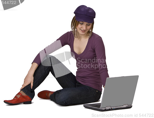 Image of Woman with a laptop