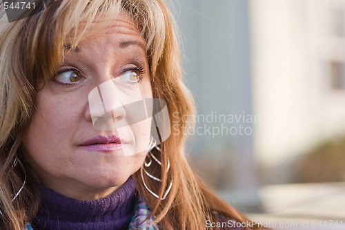 Image of Woman Looking Right
