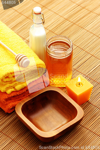 Image of honey and milk spa