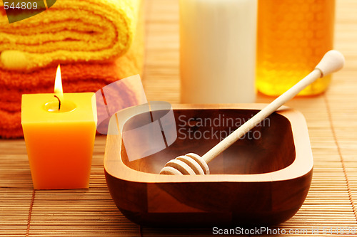 Image of honey and milk spa
