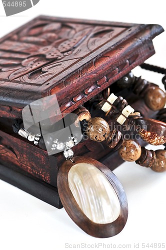 Image of Wooden jewelry box