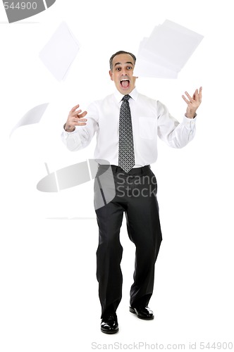 Image of Scared businessman