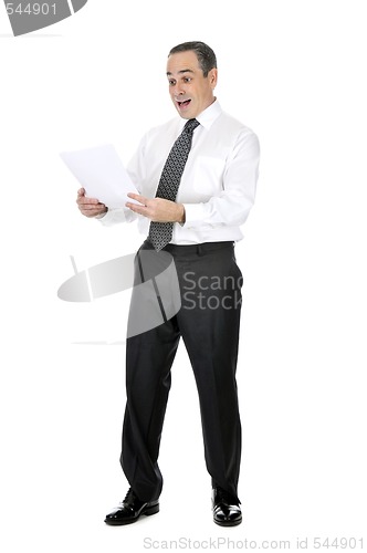 Image of Scared businessman