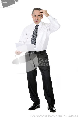 Image of Confused businessman
