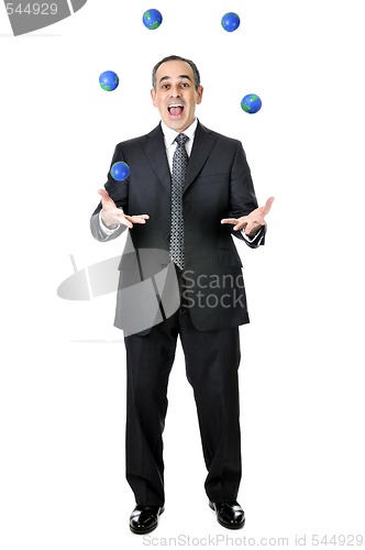 Image of Businessman juggling