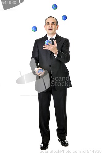 Image of Businessman juggling