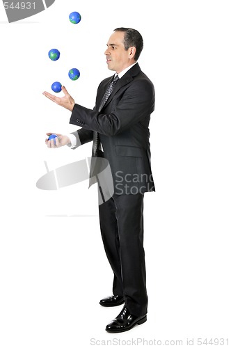 Image of Businessman juggling